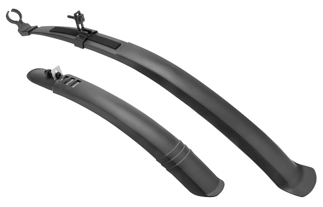 Комплект крыльев 24"-26" XH-B103 пластик чёрн., крепл. для подсед. труб 31,8-34,