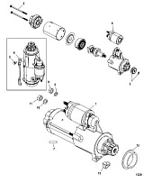 Стартер 4-Х ТАКТНОГО ПЛМ MERCURY 135 Серийный номер от 0P419487 до 0P464487