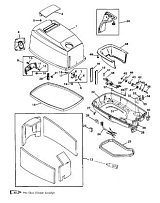 Капот (Часть 1) 2-Х ТАКТНОГО ПЛМ MERCURY 55 Серийный номер от 9885345 до 9973099