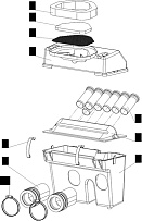 Глушитель шума впуска С40800300 снегохода ТАЙГА ВАРЯГ 550