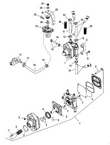 Топливный насос 4-Х ТАКТНОГО ПЛМ MERCURY 40 Серийный номер от 0T409000 до 1B226999