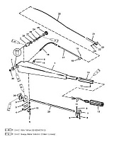 Ручки руля комплект (Часть 1) 2-Х ТАКТНОГО ПЛМ MERCURY 50EO Серийный номер от 0G290585 до 0G589999