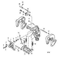 Блокировка обратного вращения 2-х тактного ПЛМ MERCURY 9.9 M TMC Серийный номер от 0N059858 и выше