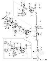 Компоненты переключения передач, Non Bigfoot 4-Х ТАКТНОГО ПЛМ MERCURY 8 Серийный номер от 0R042475 и выше