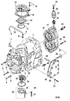 Блок цилиндров 2-х тактного ПЛМ MERCURY 30 M Серийный номер от 0N001875 до 0N055504