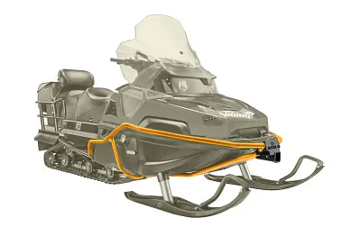 Бампер для снегохода STELS Viking в комплекте с защитой днища ЧЕРНЫЙ S800 8407004